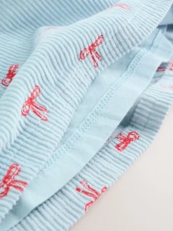 Next - Ensemble body et collants à manches longues en velours côtelé pour bébé (0mois-2ans) Nœud bleu Sale