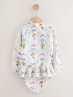 Next Nœud bleu/blanc - Ensemble de natation Sunsafe (3mths-7yrs) Sale