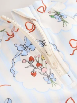 Next Nœud bleu/blanc - Ensemble de natation Sunsafe (3mths-7yrs) Sale