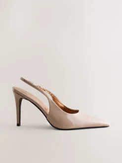 Next Nude - Chaussures à talons Forever Comfort® à bout pointu et à bride arrière Clearance