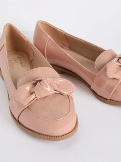 Friends Like These Nude - Mocassins Comfort nœud en cuir verni Discount