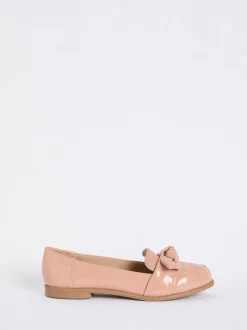 Friends Like These Nude - Mocassins Comfort nœud en cuir verni Discount