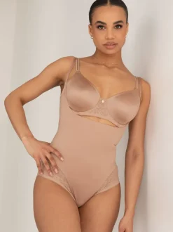 Pour Moi Nude - Effortless Tummy Control Wear Your Own Bra Body Lingerie sculptante Hot