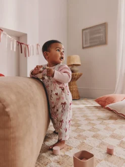 Next Nœuds crème/rose - Ensemble Salopettes et Body BÉBÉ 2 Pieces (0mois-3ans) Online