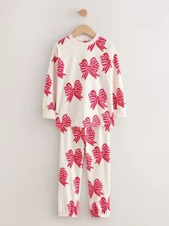 Next nœuds/coeurs rouges - Lot de 3Joggings pyjama (3-16ans) New