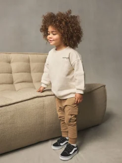 Next Off White écru - Ensemble sweat-shirt utilitaire et jogging super fin (3mths-7yrs) Sale