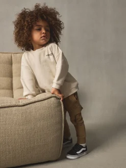 Next Off White écru - Ensemble sweat-shirt utilitaire et jogging super fin (3mths-7yrs) Sale