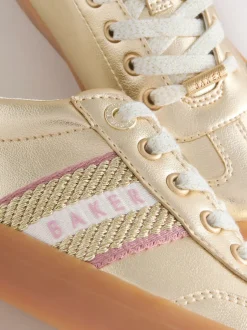 Baker by Ted Baker Or - Baskets à bande avec semelle en gomme Outlet