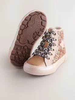 Next Or - Baskets hautes étoiles Outlet