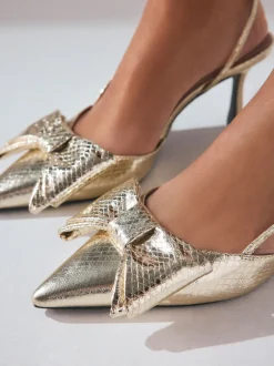 Next Or - Chaussures à talons Forever Comfort® à bout pointu et bride arrière Outlet