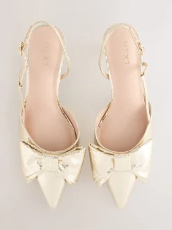 Next Or - Chaussures à talons Forever Comfort® à bout pointu et bride arrière Outlet