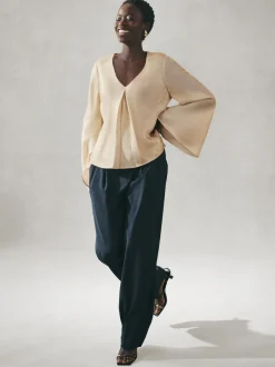 Nothing Ordinary Or - Chemisier à manches longues Nodinary Satin métallisé