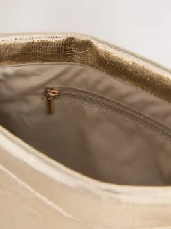 Next Or - Pochette à bouton-pression à détails scintillants Clearance