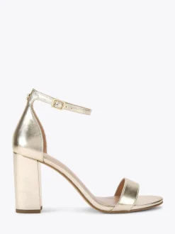 Carvela Or - Sandales Capo à talon carré Clearance