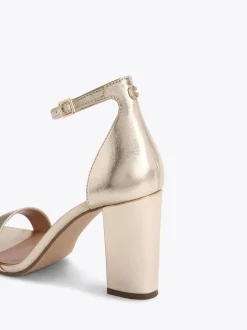 Carvela Or - Sandales Capo à talon carré Clearance