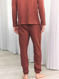 Chelsea Peers Orange - Pantalon - Bas de jogging long gaufré - rouille Online