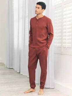 Chelsea Peers Orange - Pantalon - Bas de jogging long gaufré - rouille Online