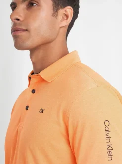 Calvin Klein Golf - Polo Uni Orange Sale