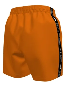 Nike Orange - Short de volley Swim Logo Tape 4 Inch Online