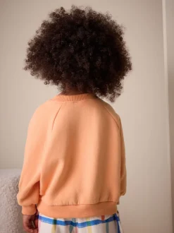 Next - Sweat à col ras du cou (3mths-7yrs) Orange New