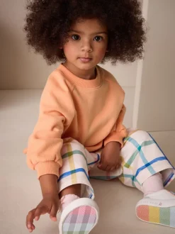 Next - Sweat à col ras du cou (3mths-7yrs) Orange New