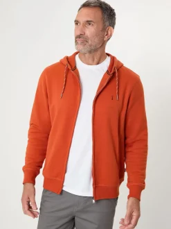 Saltwell Orange - Sweat-shirt à capuche zippé Online