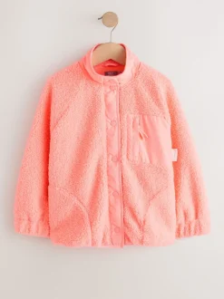 Next Orange corail - Veste en polaire boutonnée (3-16ans) New