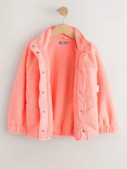 Next Orange corail - Veste en polaire boutonnée (3-16ans) New