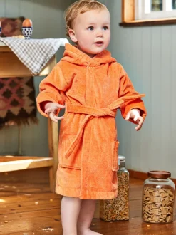 Jojo Maman Bébé Orange rouillé - Peignoirs en coton éponge Discount