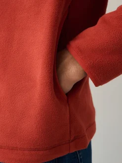 Next Orange rouillé - Polaire Polar zippée Hokusai sous licence graphique en entonnoir Best