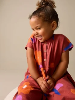Next Orange rétro - Robe en jersey (3mois à7ans) Sale