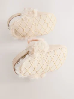 Baker by Ted Baker os - Mules Padders bordées de fausse fourrure bébé fille Discount