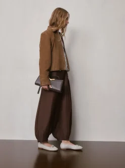 Next os - Chaussures plates Forever Comfort® en cuir à breloque froncée Best