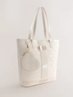 Baker by Ted Baker os - Sac cabas en PU en relief Sale