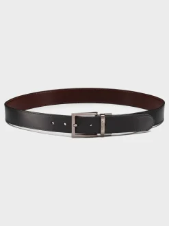 Osprey London The Crawford 3.5cm Ceinture en cuir réversible