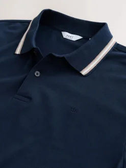 Next Ottoman bleu marine - Polo à liserés Sale