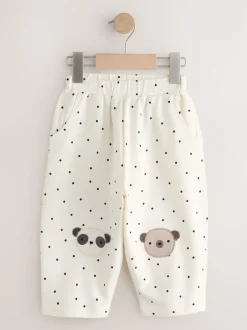 Next Ours blancs Mono à pois - Pantalons avec ornements style tonneau (3mois-7ans) Outlet