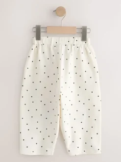 Next Ours blancs Mono à pois - Pantalons avec ornements style tonneau (3mois-7ans) Outlet