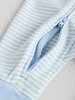 Next Ours bleu - Combinaisons de nuit à fermeture éclair pour bébés 3 Pack (0mths-3yrs) Online