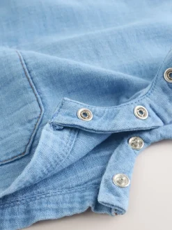 Next Ours bleu - Ensemble salopette et body tissé bébé (0mois-2ans) Hot