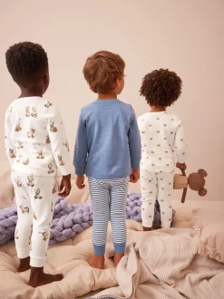 Next Ours bleu clair - Lot de 3 pyjamas Snuggle (9mois-6ans) Hot