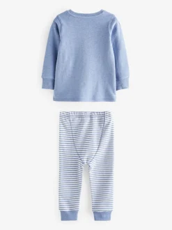 Next Ours bleu clair - Lot de 3 pyjamas Snuggle (9mois-6ans) Hot