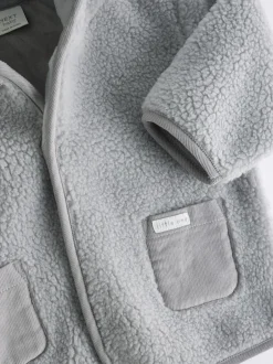Next Ours gris - Cosy Borg Veste Bébé en laine polaire Outlet