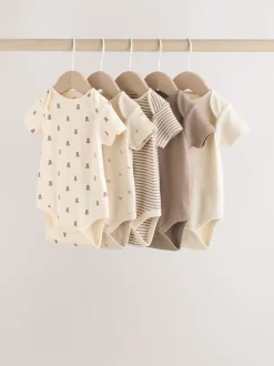 Next ours marron - Bodys pour bébés Manches courtes 5 Pack Sale