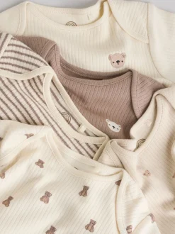 Next ours marron - Bodys pour bébés Manches courtes 5 Pack Sale