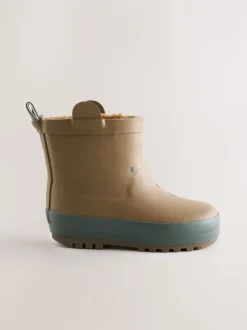 Next - Bottines en caoutchouc avec doublure chaude ours marron Discount