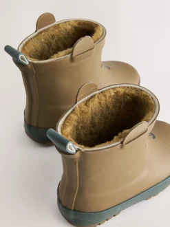 Next - Bottines en caoutchouc avec doublure chaude ours marron Discount