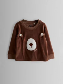 Jojo Maman Bébé ours marron - Pyjama en jersey douillet New