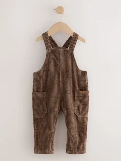 Next Ours Marron Imprimé - Salopette en velours côtelé (3mths-7yrs)
