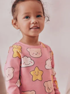 Next Ours marron/étoile - Lot de 3 pyjamas Snuggle (9mois-9ans)